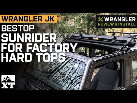 Jeep Wrangler JK Bestop Sunrider for Factory Hard Tops; Black Twill Review & Install