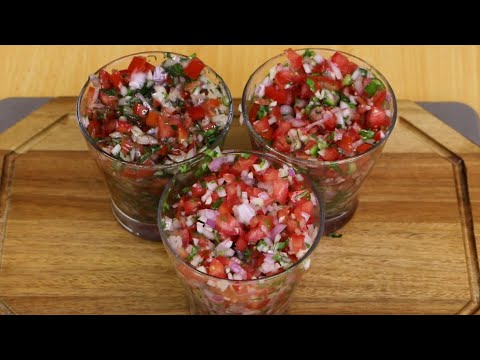 Como hacer Salsa Criolla, Salsa Pebre y Pico de Gallo