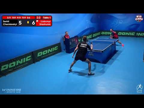 08:00 Serhii Cherniavskyi 2-3 Liubomyr Sheshurak West 1 WIN CUP 17.11.2022 | TABLE TENNIS WINCUP