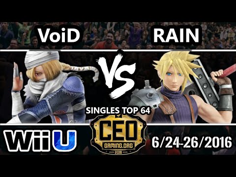 CEO 2016 - VoiD (Sheik) Vs. RAIN (JP) (Cloud) - Winners Round 1 - Smash Wii U