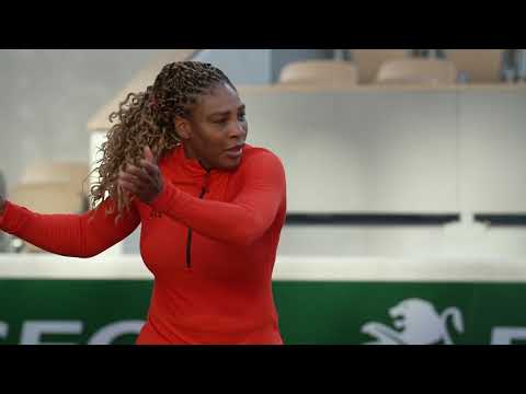 Extended Serena practice ahead of the French Open