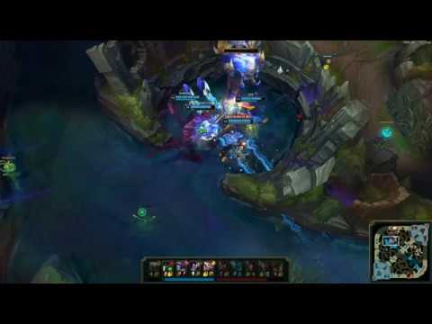 [Draven Rick] Sniping Baron from Bot lane to win the game