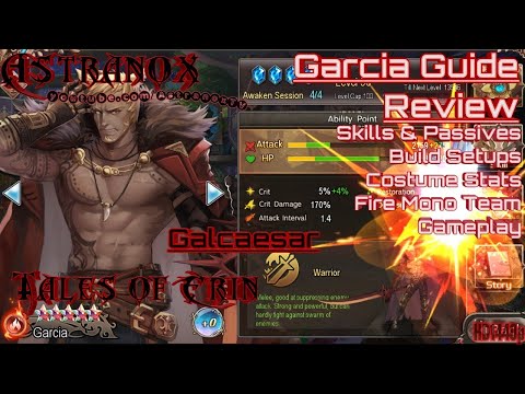 TALES OF ERIN Garcia Guide Character Review - Best Hero Skills & Costumes - Items & Skill Builds