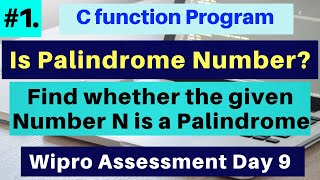 Download the video "Is Palindrome Number | Write a function to find whether the given number N is a palindrome | Day 9"