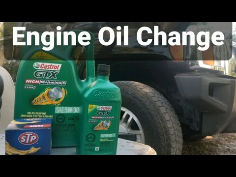 Hummer H3, Engine Oil Change (6qrts)