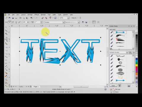 Texto com Efeito Artístico no CorelDRAW | Produção Gráfica Infnet ...