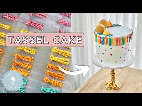 How to Make a PERFECT Buttercream Tassel Cake | Georgia's Cakes