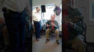 Michael & Alex singing Blue Christmas