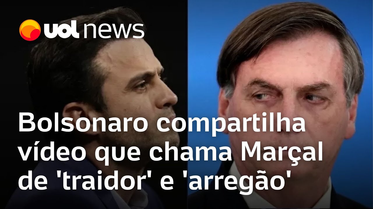 Bolsonaro compartilha vídeo que chama Marçal de 'traidor' e 'arregão'
