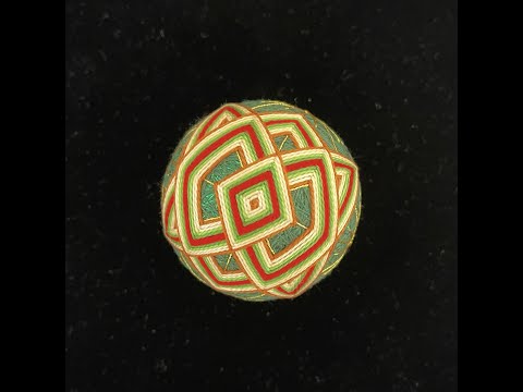 Temari Ball Embroidery Kit Tutorial - Shibaraku, Japanese handcraft, handmade Christmas ornament