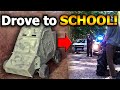 We Drove Our Homemade Tank To SCHOOL Cops Called Vintage Adventures