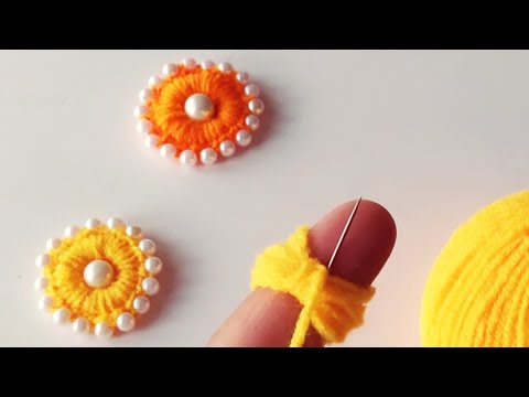 Hand Embroidery, Amazing Trick with finger | Easy Flower Embroidery