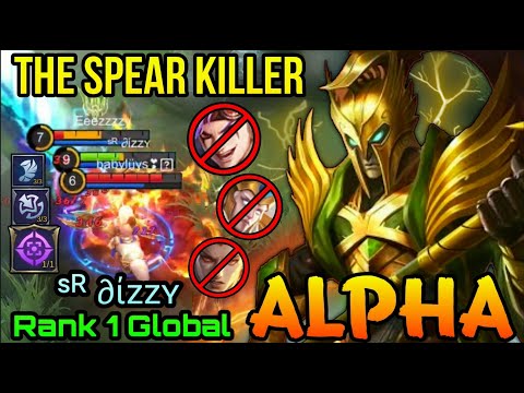 The Spear Killer Alpha with High & Dry Assasin Emblem - Top 1 Global Alpha by ˢᴿ ∂ίᴢᴢʏ - MLBB