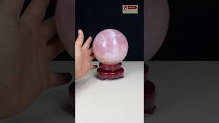 Quả Cầu Đá Thạch Anh Hồng Tự Nhiên Brazin 4.04kg-14.3cm