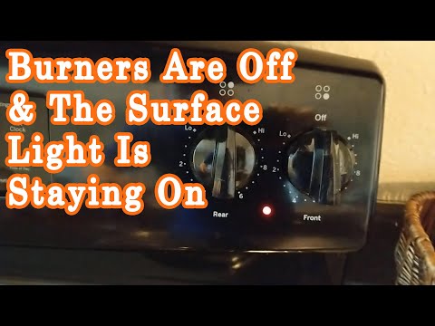 Electric Stove Hot Surface Light Won't Turn Off