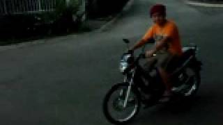 JB Learns how to ride a motor bike
