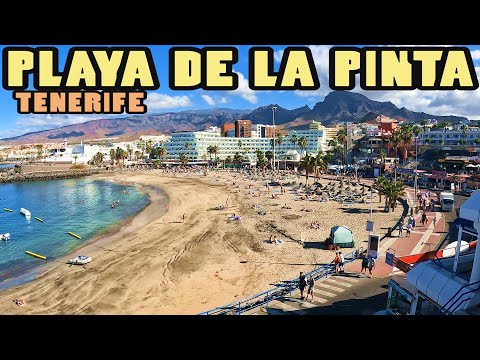 PLAYA DE LA PINTA🏖️ Promenade - Costa Adeje - Tenerife (4k)