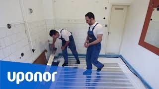 Instalacja systemu ogrzewania podłogowego Uponor Siccus