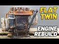 RUSTY OLD FLAT TWIN ENGINE RESTORATION
