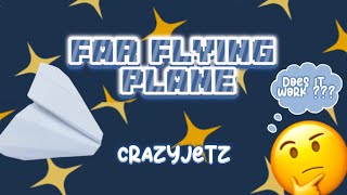 Quick and Easy Far Flying Plane(How far will it go?)