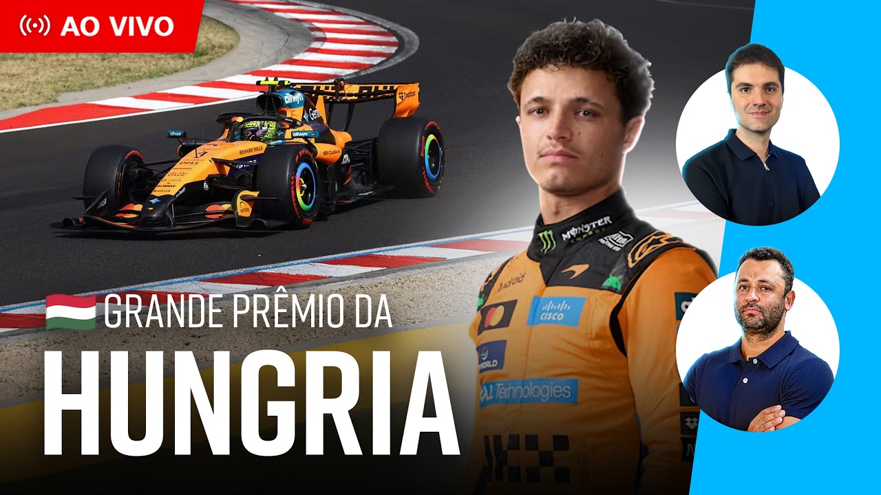 F1 ao vivo: Lando Norris para a pole, Hamilton perde 3 posições | Bortoleto tenta virada #formula1
