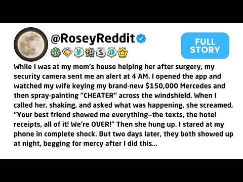 While I was at my mom's house helping her after surgery, my security camera sent me an alert at 4...