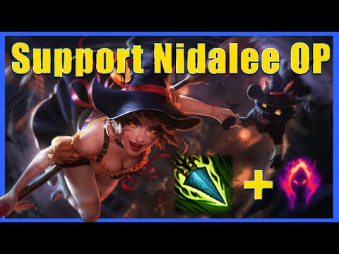 WTF CRAZY NIDALEE SUPPORT DOES ABSURD DAMAGE! TOTAL FIESTA