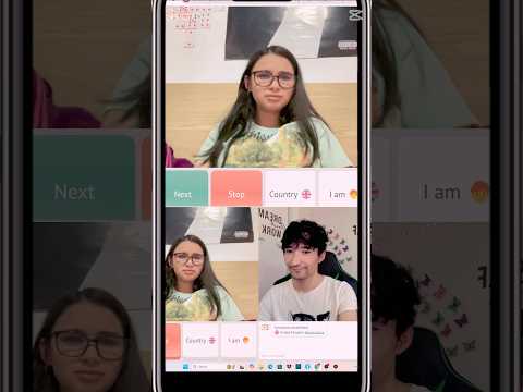 Fake Escape On OmeTv / the epic reaction        #funny #omegle #strangerchat #minichat