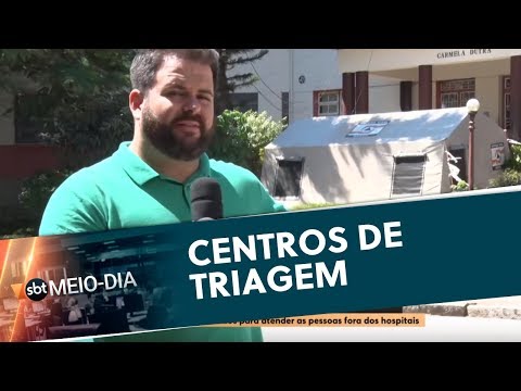 Centros de triagem | SBT Meio-Dia (21/03/20)