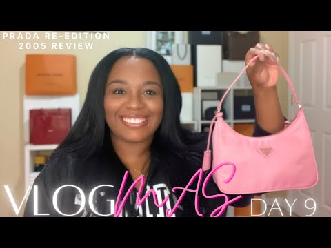 VLOGMAS DAY 9 | PRADA RE-EDITION NYLON 2005 HANDBAG REVIEW + WHAT FITS INSIDE??!! | BRWNGIRLLUXE