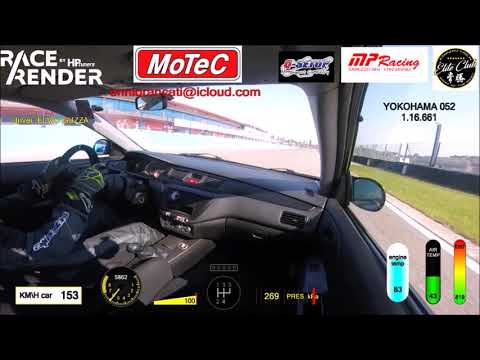 TIME ATTACK ITALIA 2018 "Franciacorta" mitsubishi lancer EVO 9 "best lap" 1.16.661