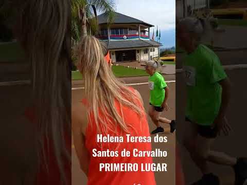 Primeiro lugar Categoria Master corrida I Rústica Cidade de Mato Queimado. Helena Teresa de Carvalho