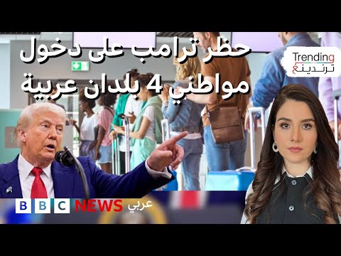 فيديو | ترامب يحظر مواطني 4 دول عربية من السفر لأمريكا.. فماذا عن وضع مصر؟