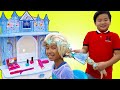 Wendy Does Her Makeup And Dress Up Like Elsa Funny Story For Kids With Toys