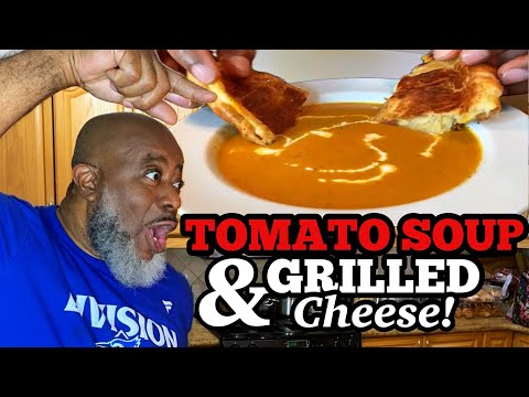 How to make the TASTIEST Tomato Soup & Croissant Grilled Cheese!