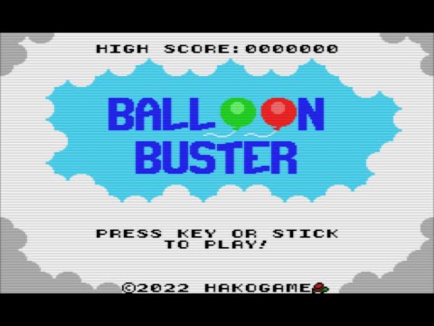 Balloon Buster (2022, MSX, Hakogame)