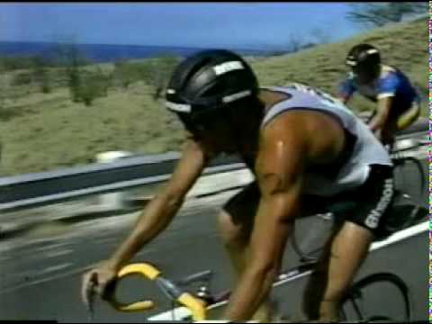 1986 Hawaii Ironman Triathlon Bike Section - Dave Scott - Mark Allen