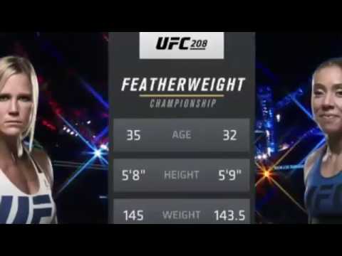 UFC 208- Holly Holm vs Germaine de Randamie(FULL FIGHT)