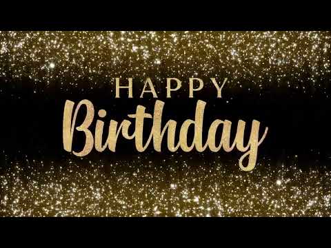Happy Birthday looped background with jazz music 4k 120 min