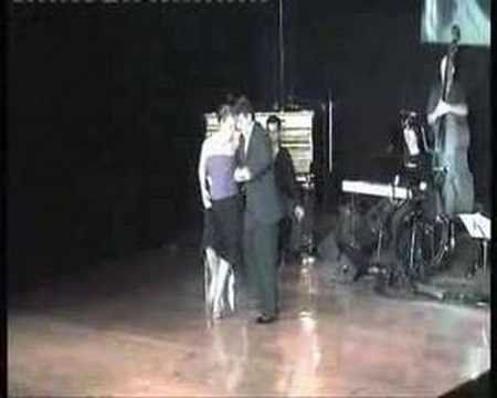 Corina de la Rosa  and  Julio Balmaceda  are  dancing  to  the  milonga  "  Morena  "