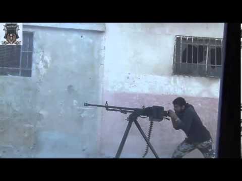 استهداف الفرقة الرابعة حرس دمشق برشاش دوشكا مواقع قوات النظام في قرية البويضة في ريف دمشق