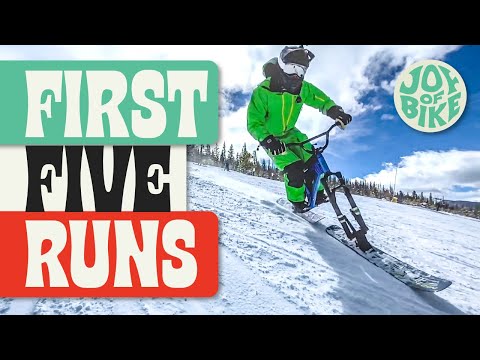 HOW TO SKI BIKE | First Five Runs
