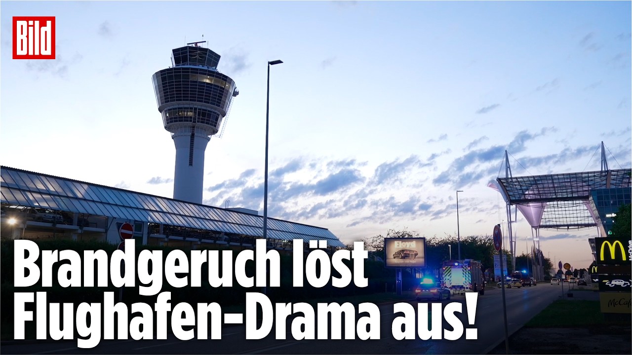 München: Brand-Alarm im Kontrollturm sorgt für Flug-Chaos – Flieger müssen umkehren!