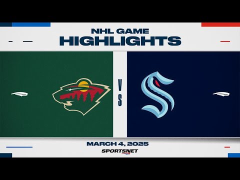 NHL Highlights | Wild vs. Kraken - March 4, 2025