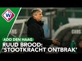 ADO-trainer Ruud Brood na nederlaag: 'Stoorkracht ontbrak' - OMROEP WEST SPORT