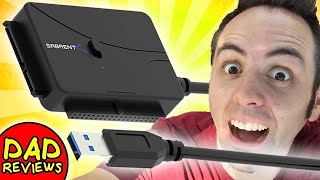 BEST HARD DRIVE ADAPTER | Sabrent USB 3.0 to SATA/IDE Hard Drive Adapter Review