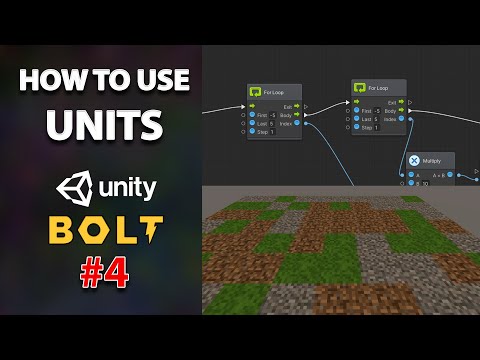 How to Use Unity-Bolt Units #4 - Intro to For Loop Units - Procedural Generation (Visual Scripting)