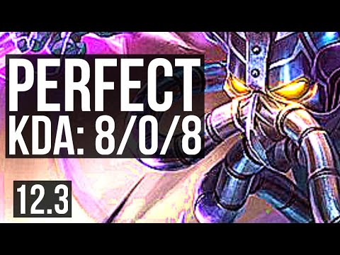 KASSADIN vs SYNDRA (MID) | 8/0/8, Legendary, 400+ games | KR Master | 12.3