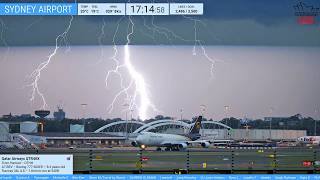 🔴⛈️Severe THUNDERSTORM Watch⛈️ Live at Sydney Airport Plane-Spotting - 03.10.26 