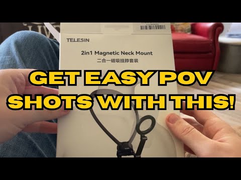 Telesin 2 in 1 Neck Mount for DJI Action 5, Go Pro or iPhone cameras